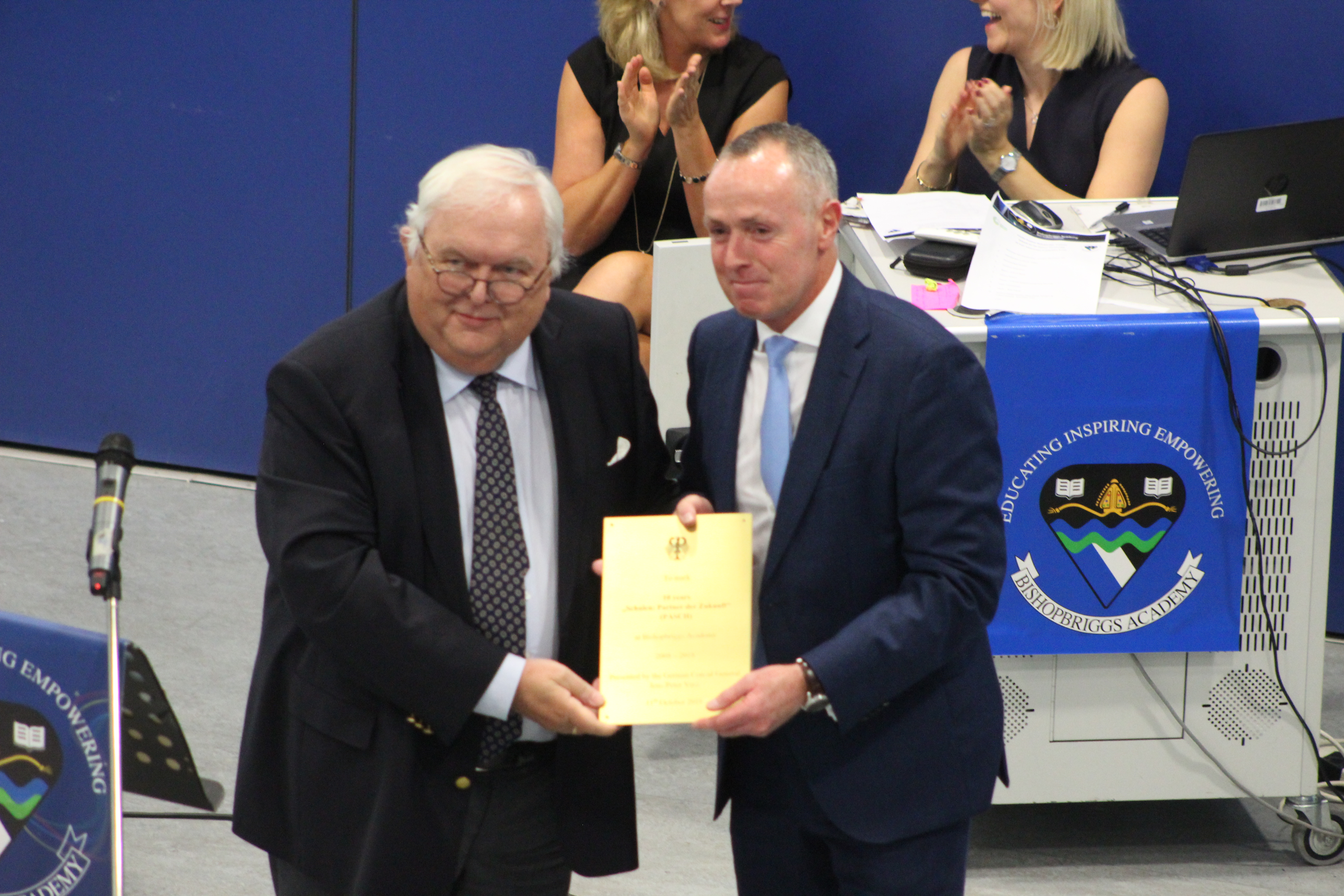 image of certificate handover